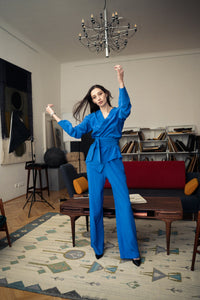 Kimono suit "Majorelle Garden"
